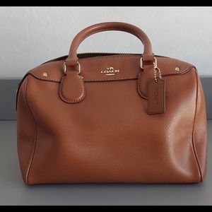 Coach Mini Bennett Satchel Leather Crossbody Brown